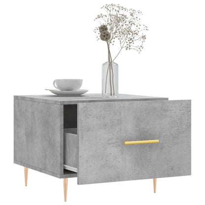 vidaXL Couchtisch Betongrau 50x50x40 cm Holzwerkstoff