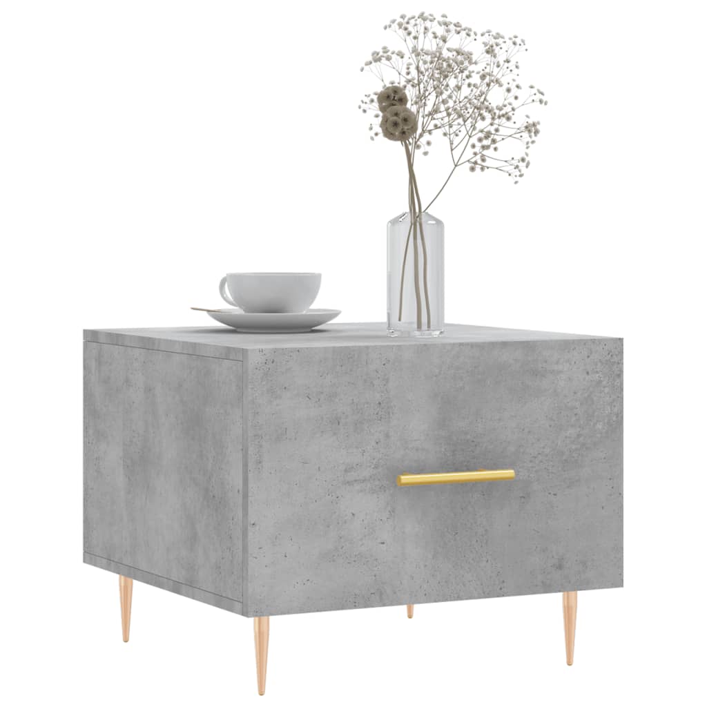 vidaXL Couchtische 2 Stk. Betongrau 50x50x40 cm Holzwerkstoff