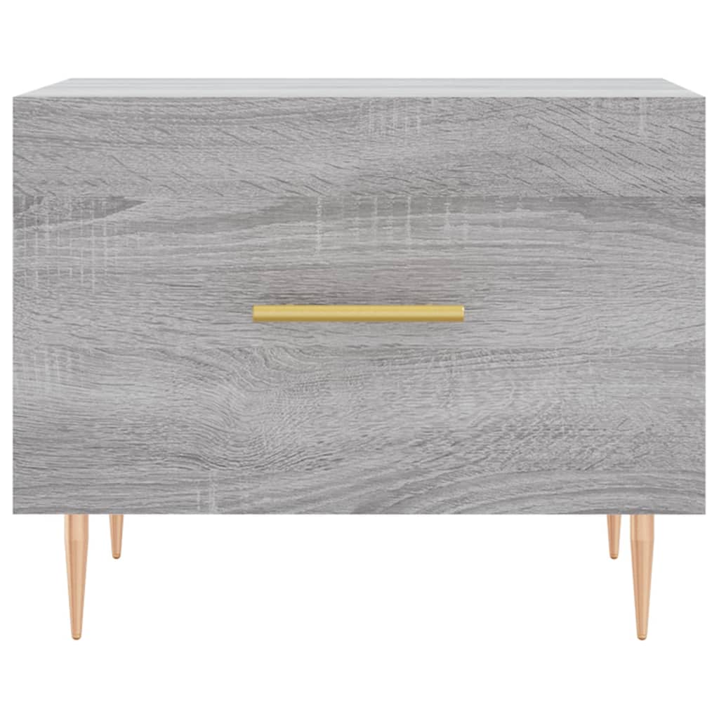 vidaXL Couchtisch Grau Sonoma 50x50x40 cm Holzwerkstoff