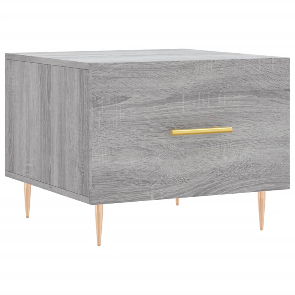 vidaXL Couchtische 2 Stk. Grau Sonoma 50x50x40 cm Holzwerkstoff