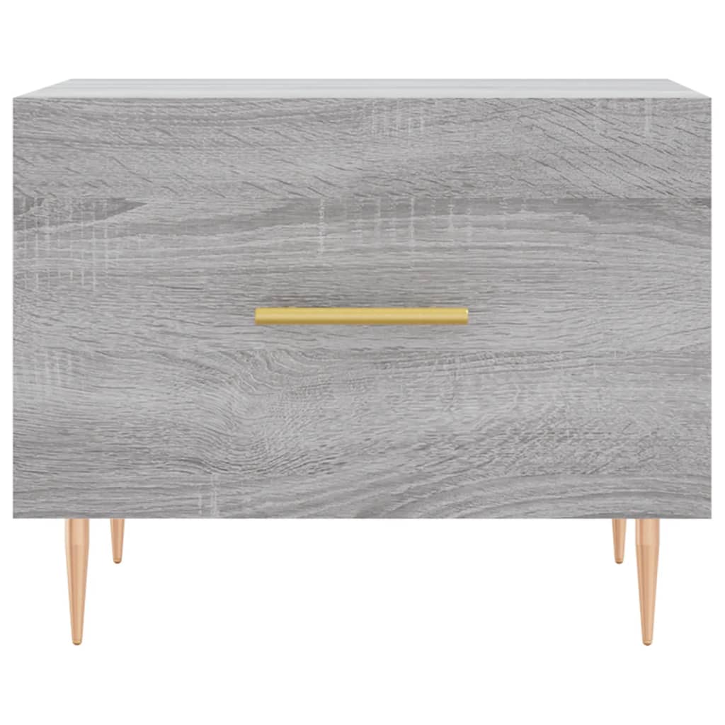 vidaXL Couchtische 2 Stk. Grau Sonoma 50x50x40 cm Holzwerkstoff