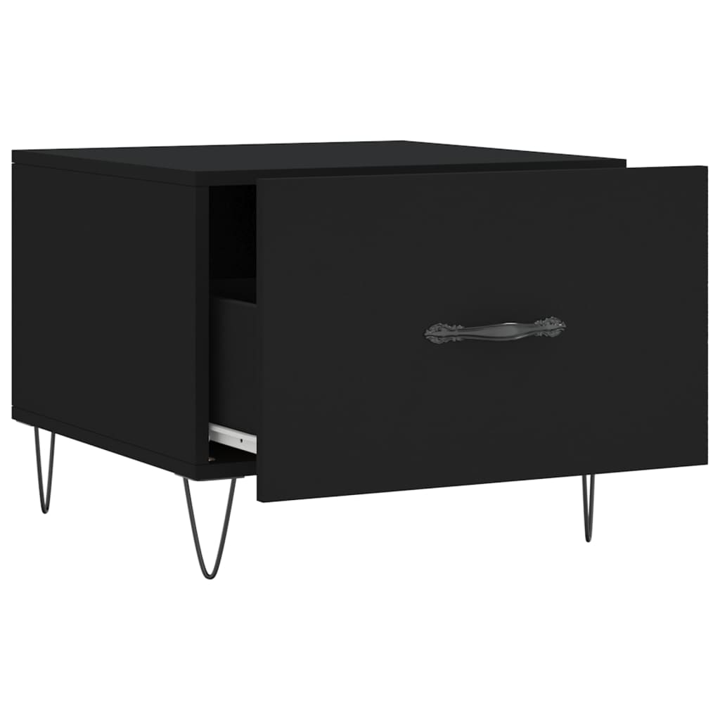 vidaXL Couchtisch Schwarz 50x50x40 cm Holzwerkstoff