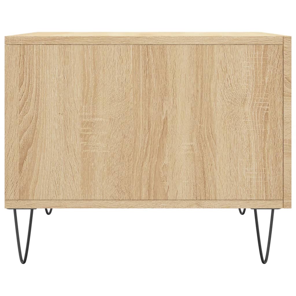 vidaXL Tables basses 2 pcs Chêne sonoma 50x50x40 cm Bois d'ingénierie