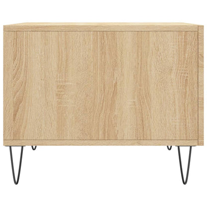 vidaXL Tables basses 2 pcs Chêne sonoma 50x50x40 cm Bois d'ingénierie