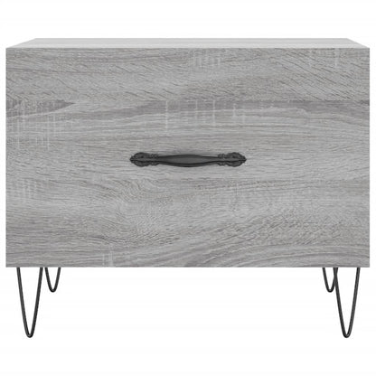 vidaXL Couchtisch Grau Sonoma 50x50x40 cm Holzwerkstoff