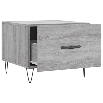vidaXL Couchtisch Grau Sonoma 50x50x40 cm Holzwerkstoff