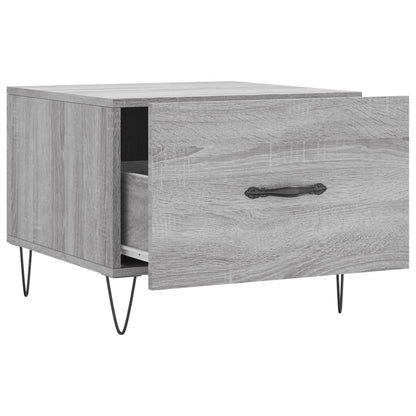 vidaXL Tables basses 2 pcs Gris Sonoma 50x50x40 cm Bois d'ingénierie
