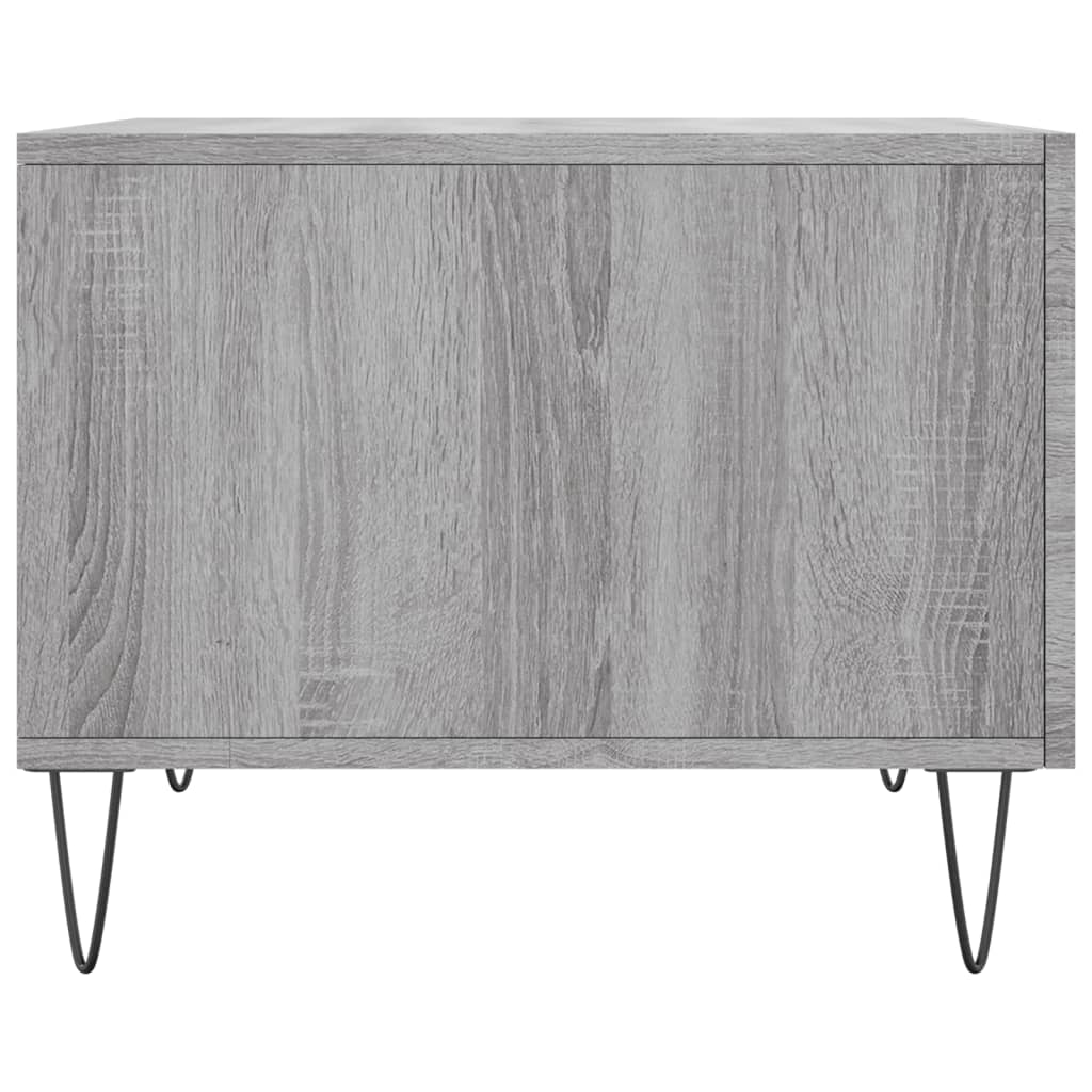 vidaXL Tables basses 2 pcs Gris Sonoma 50x50x40 cm Bois d'ingénierie