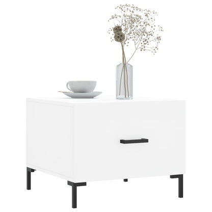 vidaXL Couchtisch Weiß 50x50x40 cm Holzwerkstoff