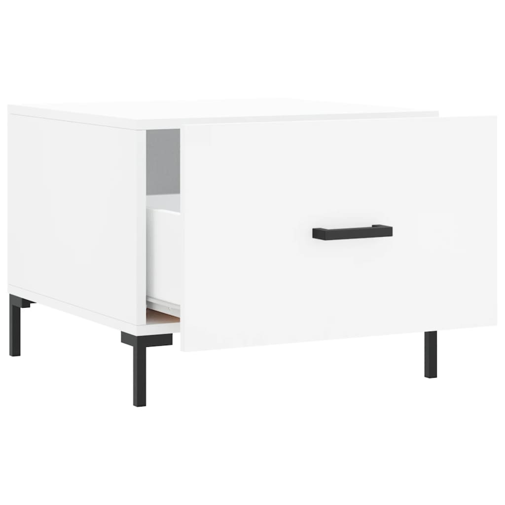 vidaXL Couchtisch Weiß 50x50x40 cm Holzwerkstoff