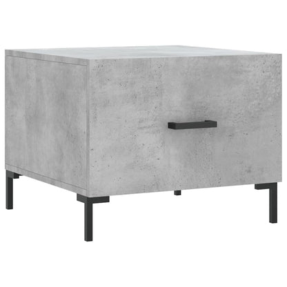 vidaXL Tables basses 2 pcs Gris béton 50x50x40 cm Bois d'ingénierie