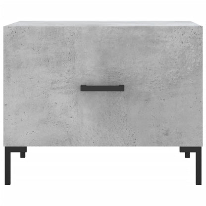 vidaXL Tables basses 2 pcs Gris béton 50x50x40 cm Bois d'ingénierie