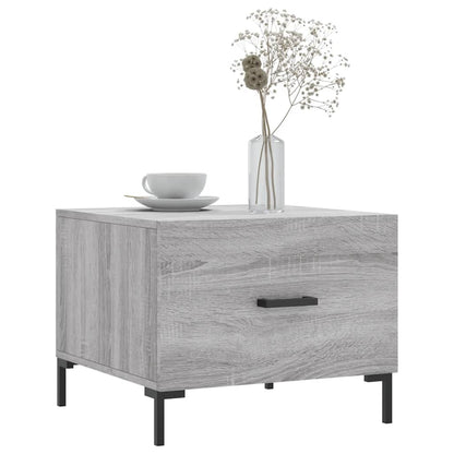vidaXL Tables basses 2 pcs Gris Sonoma 50x50x40 cm Bois d'ingénierie