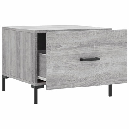 vidaXL Tables basses 2 pcs Gris Sonoma 50x50x40 cm Bois d'ingénierie