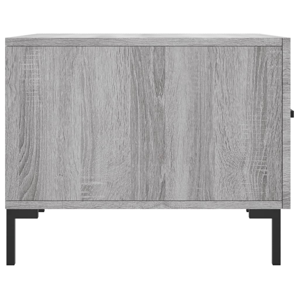 vidaXL Tables basses 2 pcs Gris Sonoma 50x50x40 cm Bois d'ingénierie