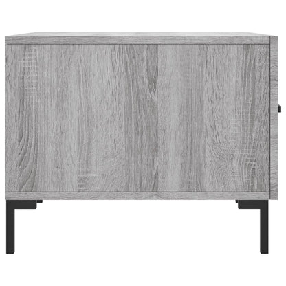 vidaXL Tables basses 2 pcs Gris Sonoma 50x50x40 cm Bois d'ingénierie