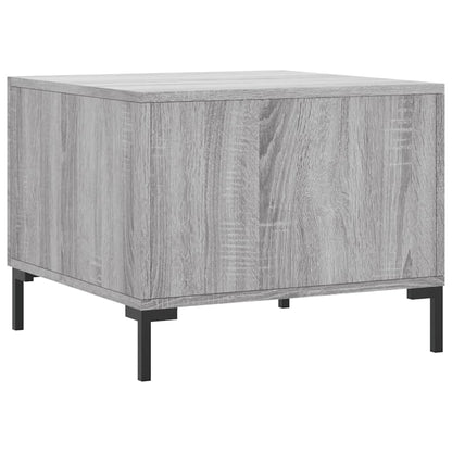 vidaXL Tables basses 2 pcs Gris Sonoma 50x50x40 cm Bois d'ingénierie