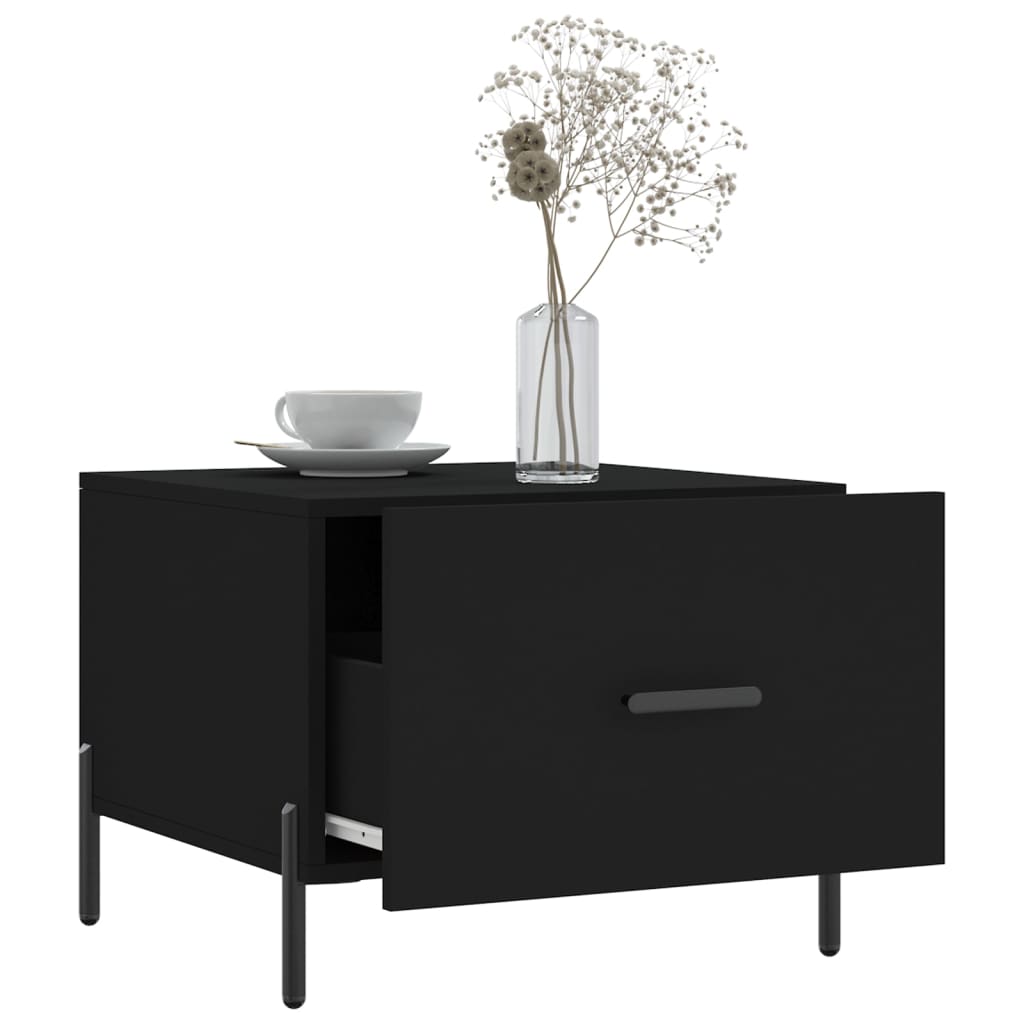 vidaXL Couchtisch Schwarz 50x50x40 cm Holzwerkstoff