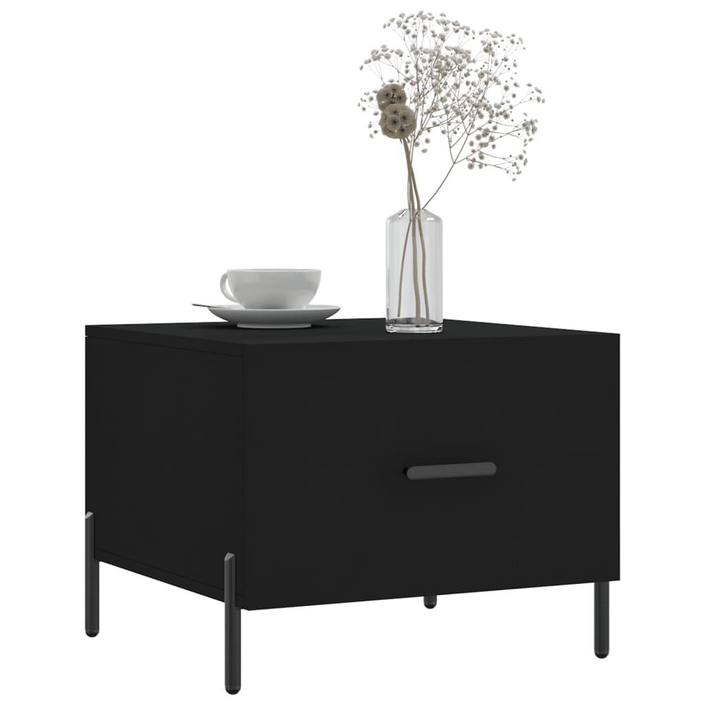 vidaXL Couchtische 2 Stk. Schwarz 50x50x40 cm Holzwerkstoff