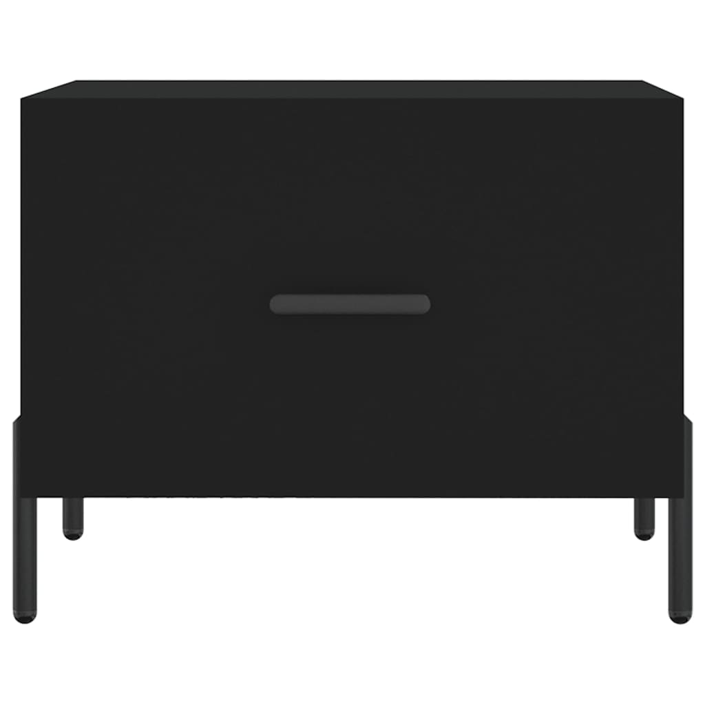 vidaXL Couchtische 2 Stk. Schwarz 50x50x40 cm Holzwerkstoff
