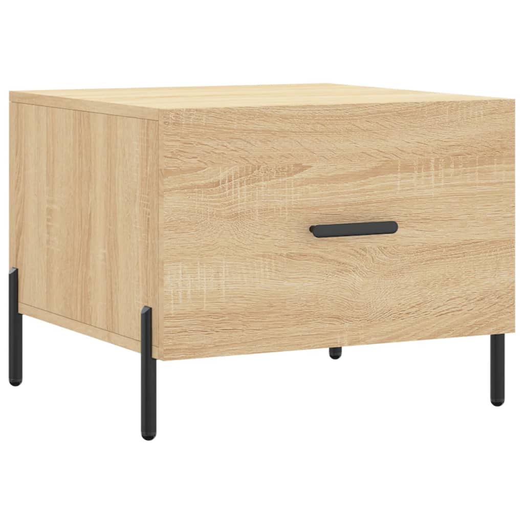 vidaXL Couchtische 2 Stk. Sonoma-Eiche 50x50x40 cm Holzwerkstoff