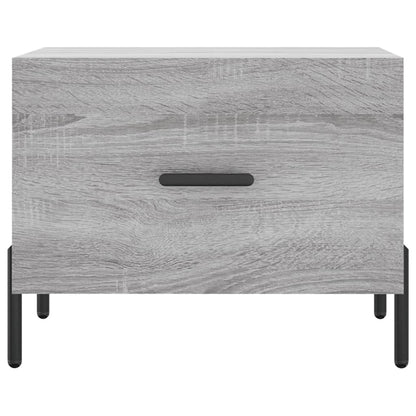 vidaXL Tables basses 2 pcs Gris Sonoma 50x50x40 cm Bois d'ingénierie