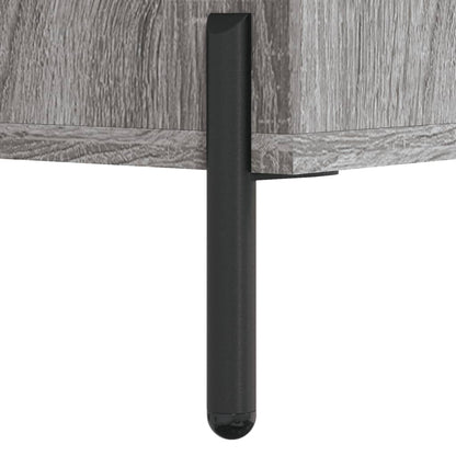 vidaXL Tables basses 2 pcs Gris Sonoma 50x50x40 cm Bois d'ingénierie