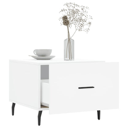 vidaXL Couchtisch Weiß 50x50x40 cm Holzwerkstoff