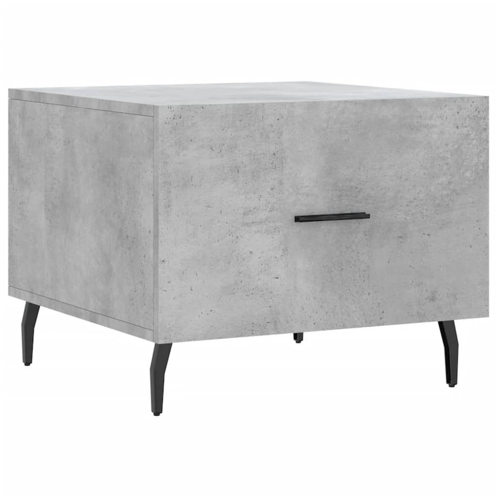 vidaXL Couchtisch Betongrau 50x50x40 cm Holzwerkstoff