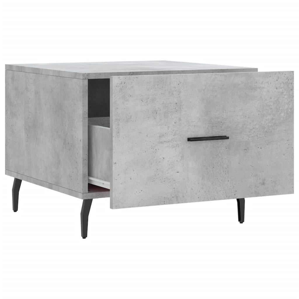 vidaXL Couchtisch Betongrau 50x50x40 cm Holzwerkstoff