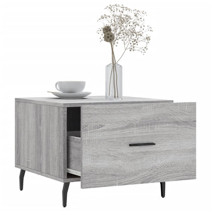 vidaXL Tables basses 2 pcs Gris Sonoma 50x50x40 cm Bois d'ingénierie