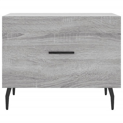 vidaXL Tables basses 2 pcs Gris Sonoma 50x50x40 cm Bois d'ingénierie