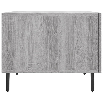 vidaXL Tables basses 2 pcs Gris Sonoma 50x50x40 cm Bois d'ingénierie