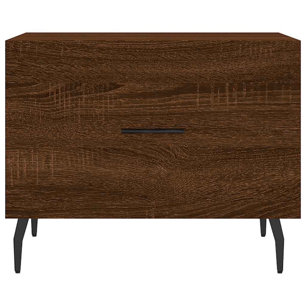 vidaXL Couchtisch Braun Eichen-Optik 50x50x40 cm Holzwerkstoff