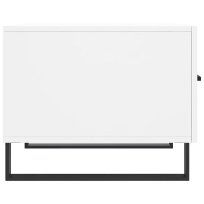 vidaXL Table basse Blanc 50x50x40 cm Bois d'ingénierie