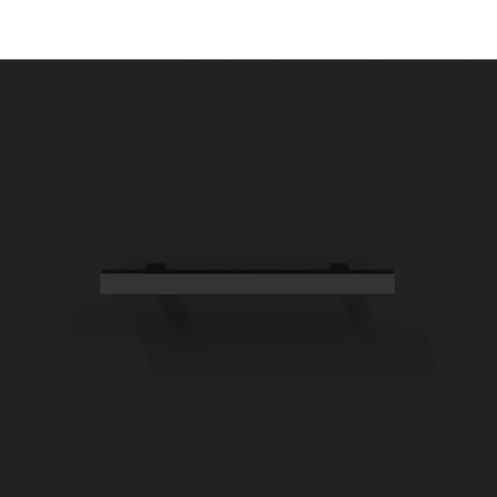 vidaXL Table basse noire 50x50x40 cm en bois d'ingénierie