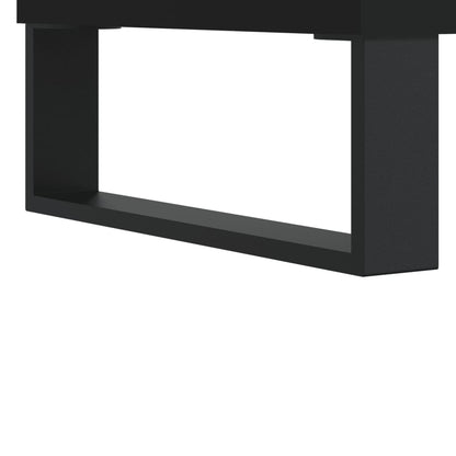 vidaXL Table basse noire 50x50x40 cm en bois d'ingénierie