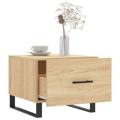 vidaXL Tables basses 2 pcs Chêne sonoma 50x50x40 cm Bois d'ingénierie