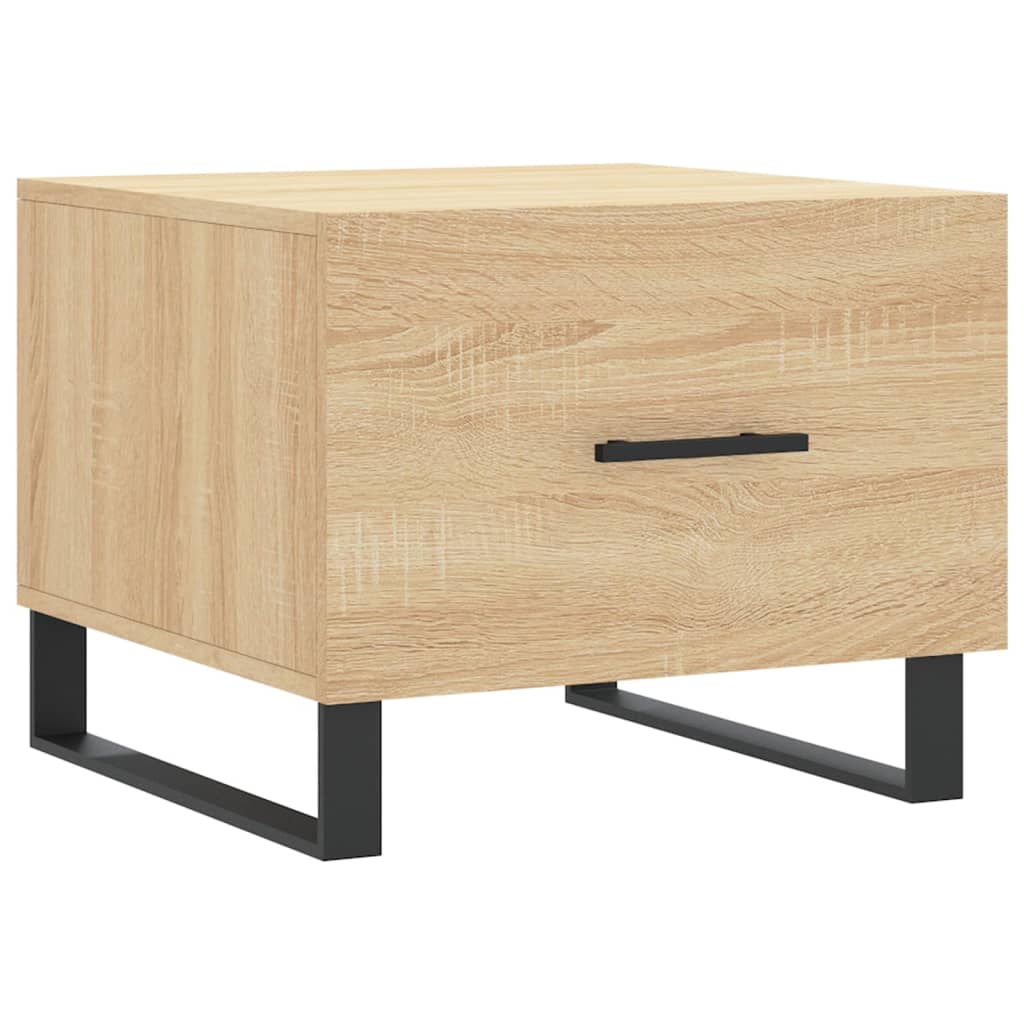vidaXL Tables basses 2 pcs Chêne sonoma 50x50x40 cm Bois d'ingénierie