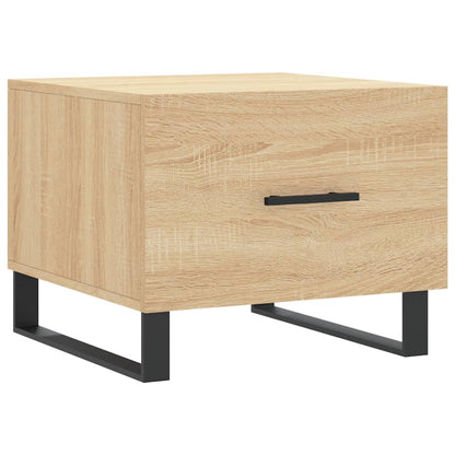 vidaXL Tables basses 2 pcs Chêne sonoma 50x50x40 cm Bois d'ingénierie