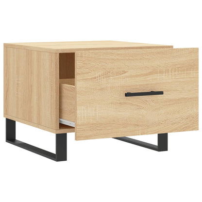 vidaXL Tables basses 2 pcs Chêne sonoma 50x50x40 cm Bois d'ingénierie
