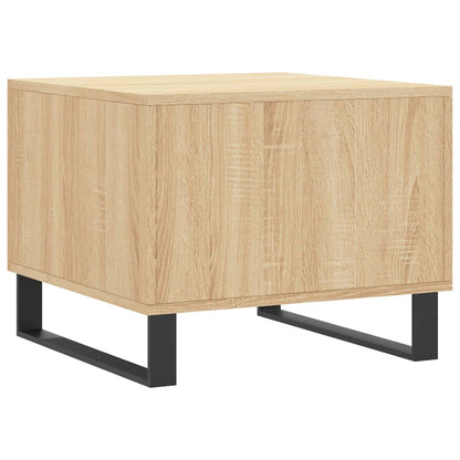 vidaXL Tables basses 2 pcs Chêne sonoma 50x50x40 cm Bois d'ingénierie