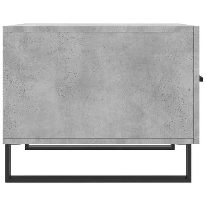 vidaXL Table basse gris béton 50x50x40 cm aggloméré
