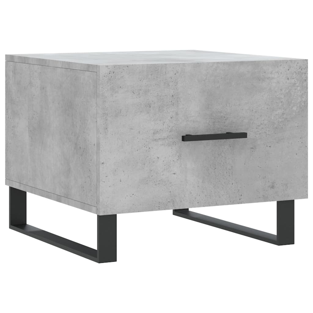 vidaXL Tables basses 2 pcs Gris béton 50x50x40 cm Bois d'ingénierie