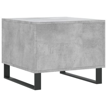 vidaXL Tables basses 2 pcs Gris béton 50x50x40 cm Bois d'ingénierie