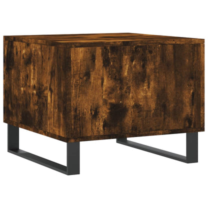 vidaXL Tables basses 2 pcs. chêne fumé 50x50x40 cm bois d'ingénierie