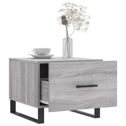 vidaXL Tables basses 2 pcs Gris Sonoma 50x50x40 cm Bois d'ingénierie