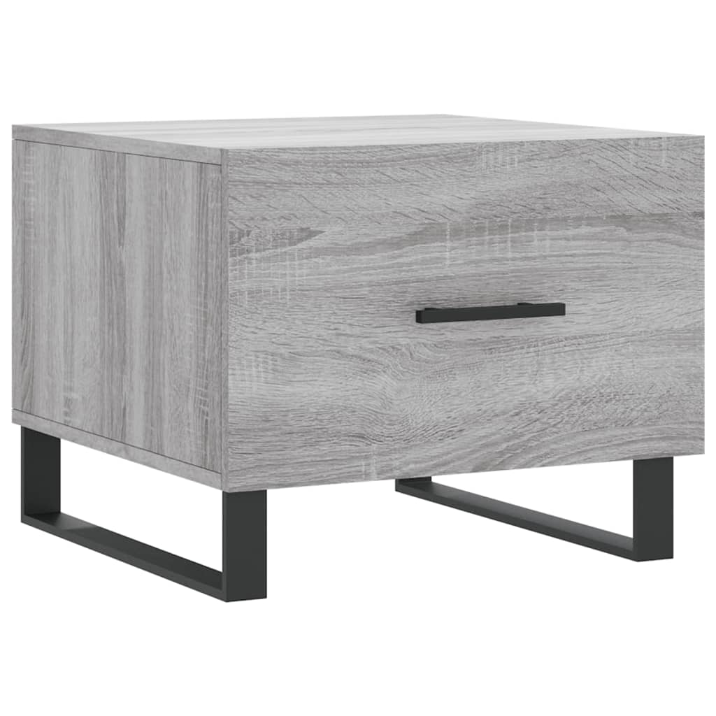 vidaXL Tables basses 2 pcs Gris Sonoma 50x50x40 cm Bois d'ingénierie