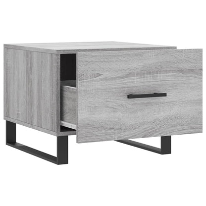 vidaXL Tables basses 2 pcs Gris Sonoma 50x50x40 cm Bois d'ingénierie