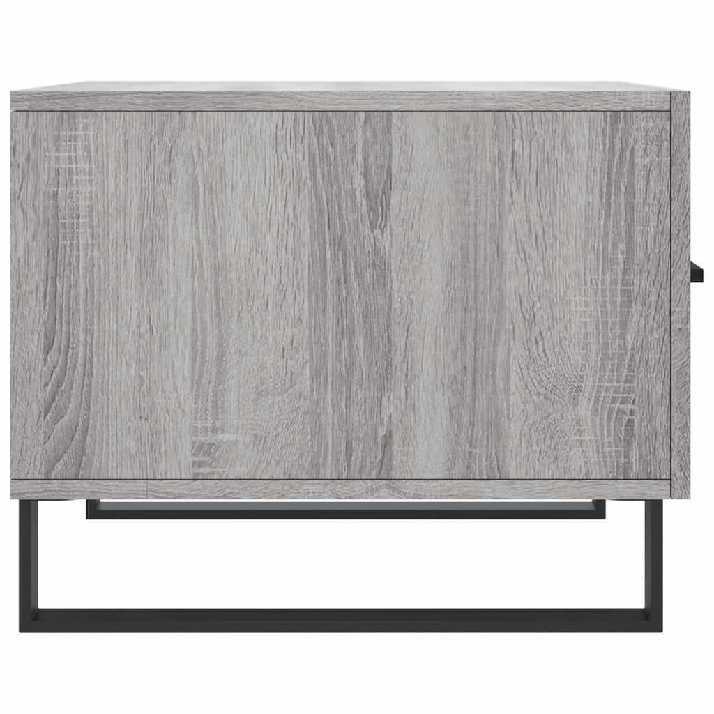 vidaXL Tables basses 2 pcs Gris Sonoma 50x50x40 cm Bois d'ingénierie